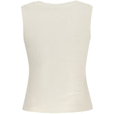 Beige Cotton Tank Top